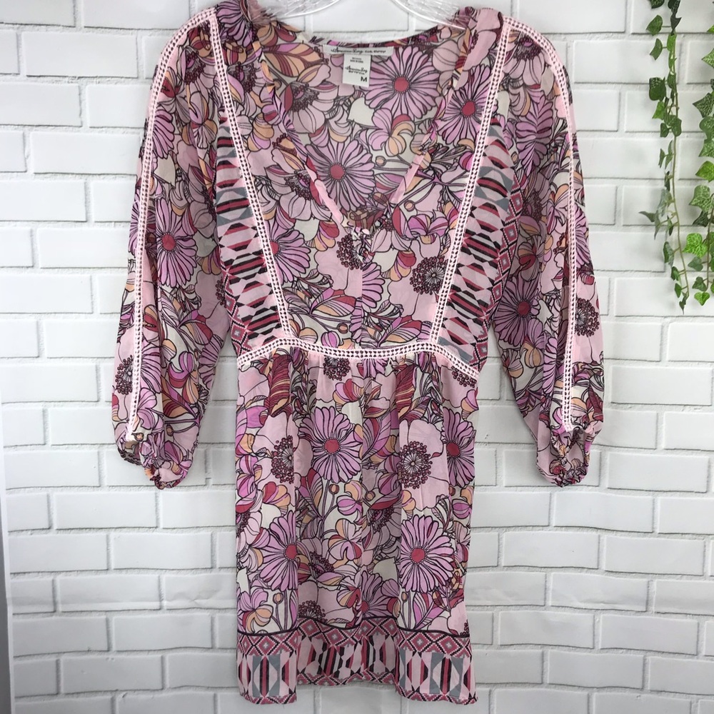 American Rag Pink Floral Tunic